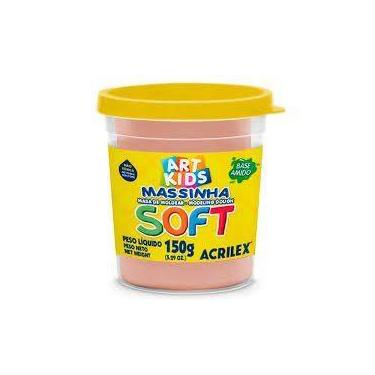 Imagem de Massa De Modelar 150gr Acrilex Soft Salmão Bebê 812 MASSA DE MODELAR 1