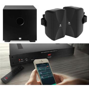 Imagem de Amplificador AAT AC-1 G2 + 2 Caixas JBL C-SA6 BLACK + Sub