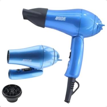 Imagem de Mini Secador De Cabelo Bivolt Portátil Dobrável Leve Para Viagem Bolsa 110v e 220v