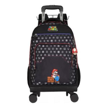 Imagem de Mochila Com Rodinhas Super Mario - Luxcel (mc47578mo)