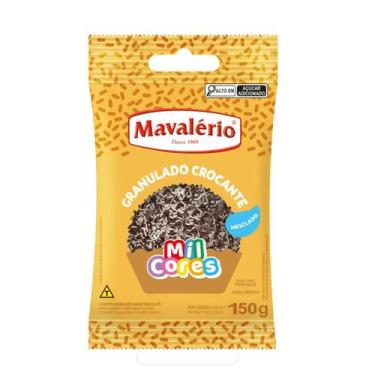 Imagem de Granulado Crocante Chocolate Mavalério 500g, Mesclado