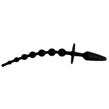 Imagem de Plug Anal com 7 Esferas de Silicone 105x30mm Prazer Fetiche - MEAME, Ú
