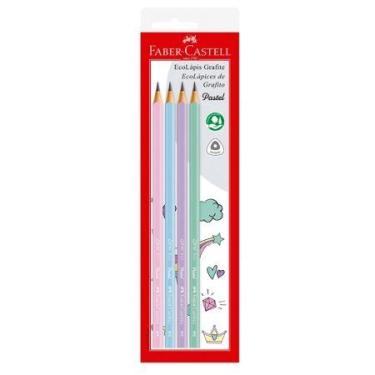 Imagem de Lápis preto Max tons pastel SM/1205PASTEL com 4 unidades - Faber-Caste