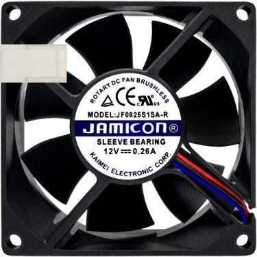 Imagem de Cooler JF0825S1SA-R 12V 0.26A 3.12W 8025 B2 Garantia 2 Anos - Jamicon
