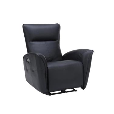 Imagem de Poltrona do Papai Reclinável Elétrica Vegas G94 com Massagem Aquecimento Pu Preto Gran Belo