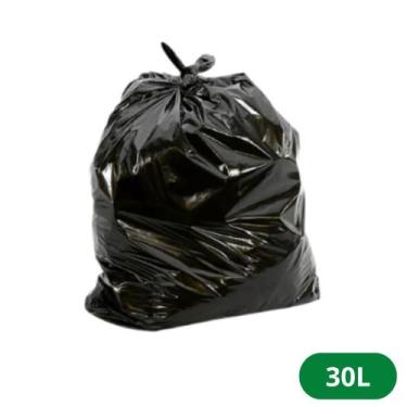 Imagem de Saco de Lixo 30 Litros Preto Leve - 100 Unidades - Itaquiti