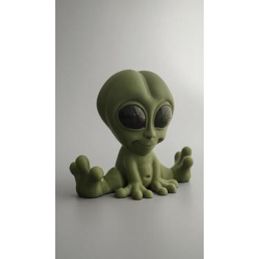 Imagem de Estátua Alienígena Verde para Decoração - Congratulations Store