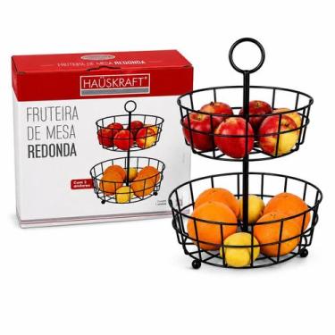Imagem de Fruteira De Mesa Redonda 2 Andares Haüskraft