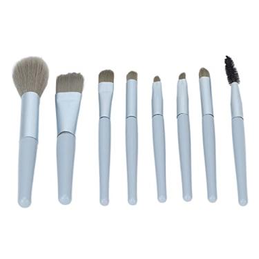 Imagem de Kit de pincel de maquiagem, pincel de base Pincel de blush Pincel de pó solto 8pcs Pincéis de sombras para mulheres para maquiagem