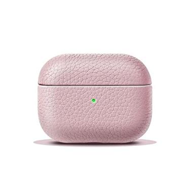 Imagem de Case Capa Couro Compatível com AirPods Pro (Rosa)