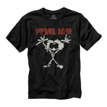 Imagem de Camiseta Pearl Jam Classica Banda De Rock 90 Anos Tamanho:EGG;Cor:Preto
