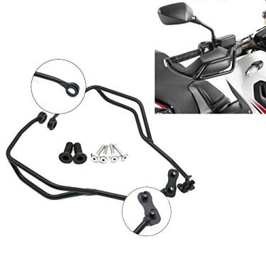 Imagem de Worldmotop Protetor de mão para Honda CRF1100L África Twin CRF 1100L 2019 2020, suporte de protetores de barra de impacto (preto)