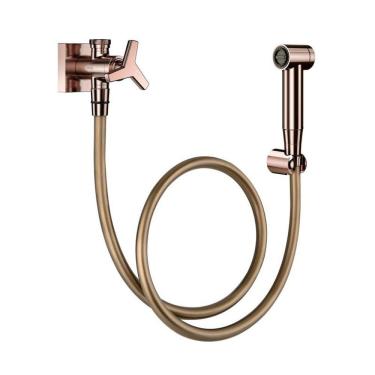 Imagem de Ducha Higiênica Docol City 876930 com Registro e Derivação Cobre Polido