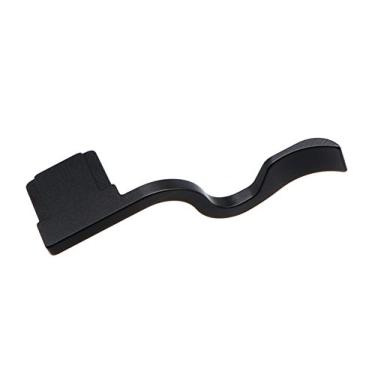 Imagem de HITHUT Capa de metal com pegador de polegar para câmera Sony A9 A7III A7R3 A7M3 A7RIII preta com melhor equilíbrio e conveniência de aderência