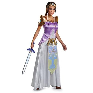 Imagem de Disguise Fantasia Zelda Deluxe para adultos, Multi, X-Large