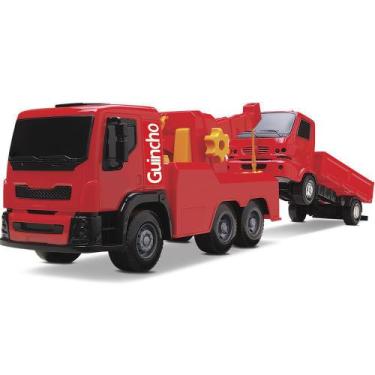 Caminhão Brinquedo C/ Caçamba Grande 58 Cm Com Som
