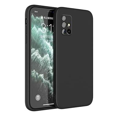 Imagem de Capa de silicone líquido quadrado para Xiaomi Redmi Note 10 9 8 7 Pro 9S Redmi K40 K20 9A Mi 11 10 10T Pro Lite 9 SE Poco F3 Capa macia, preto2, para Poco F3