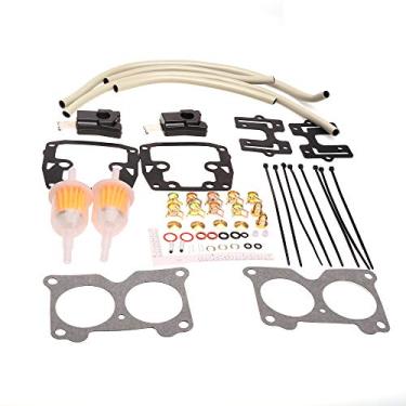 Imagem de Novo kit de reparo de carburador para 439076 18-7046 Johnson Evinrude Twin V4 85 90 100 115 125 140HP V6 Crossflow