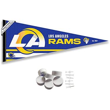 Imagem de Los Angeles Rams Pennant Banner and Wall Tack Pads