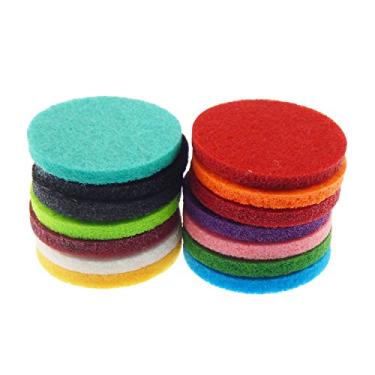 Imagem de Almofada redonda para colar difusor de óleo essencial, 3 cm de diâmetro, lavável, 100 peças (30 x 30 mm)