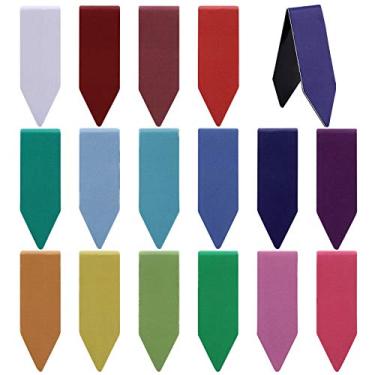 Imagem de VETPW Marcadores de página magnéticos em forma de flecha, conjunto de marcadores de página magnéticos sortidos, marcadores de página magnéticos para estudantes materiais de leitura de escritório, planejador