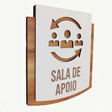 Imagem de Placa De Sinalização | Sala de Apoio - MDF 15x13cm