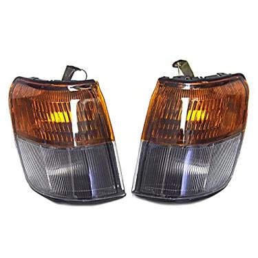 Imagem de JESYMBX Para Mitsubishi Pajero Montero 1993-1996 Faróis de Canto, Luz de Sinalização de seta, Luz Indicadora Amarelo Casco Par