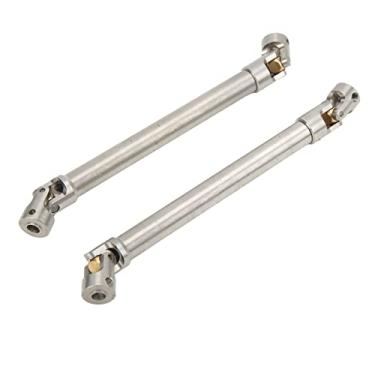 Imagem de Eixo de acionamento de esteira RC, 140 mm de alta estabilidade à prova de ferrugem Eixo de acionamento RC de aço inoxidável para carro RC 1/10