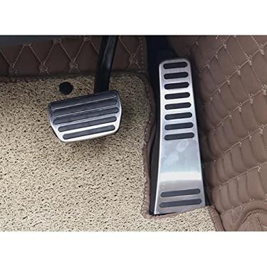 Imagem de JIERS Capa de pedal, para Volvo XC90 V90 S90 2015-2017, acessórios de carro em aço inoxidável acelerador a gás pedal adesivo placa de almofada de carro