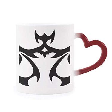 Imagem de Constellation Libra signo do zodíaco Caneca sensível ao calor Copo de grés que muda de cor vermelha