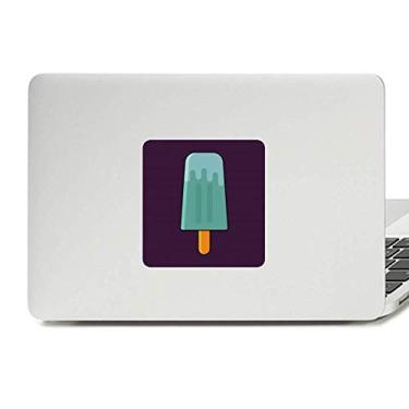 Imagem de Adesivo de vinil para laptop com picolé verde azul e sorvete doce decoração de PC