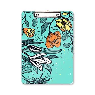 Imagem de Modern Art Lily Camélia Desenho Prancheta Pasta Bloco de Escrita Placa de Apoio A4