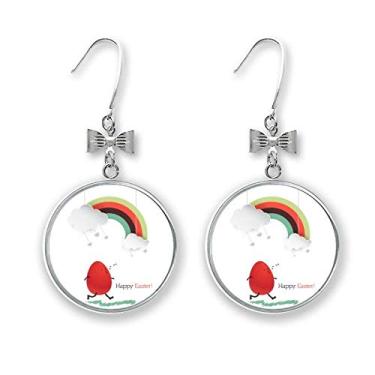Imagem de Happy Easter Festival Ovo Arco-Íris Brincos Pendurados Gancho