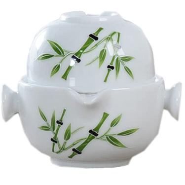 Imagem de PAYNAN Conjunto de chá de cerâmica Gaiwan Chaleira Viagem Kung Fu Teaset Cerimônia Decoração de casa