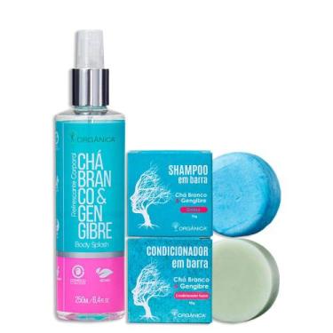 Imagem de Kit Body Shampoo Condicionador Chá Branco E Gengibre - Orgânica