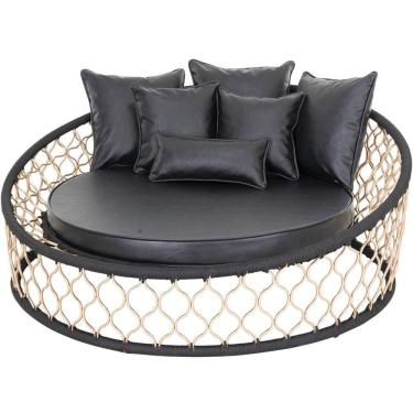 Imagem de Chaise Sofá em Alumínio e Corda Naútica Jardim, Área, Piscina Trama