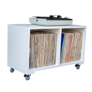 Imagem de Estante Rack Para Vinil e Aparelho TOP-14 (Branco)