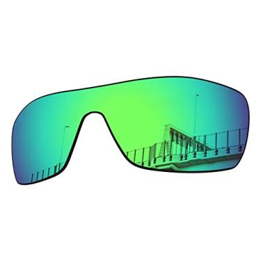 Imagem de Well-aimed Lentes de substituição compatíveis com óculos de sol Oakley Batwolf OO9101 - irídio verde polarizado