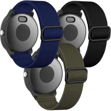 Imagem de Pulseiras elásticas para Garmin Venu/Sq/Sq 2/Forerunner 165/55/645/245 Music Watch, Garmin Vivoactive 6/5/3, pulseira esportiva de nylon de 20 mm para Garmin Vivomove HR/Sport masculino e feminino