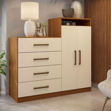 Imagem de Cômoda Sapateira Ambiente Áurea Amêndola Touch Off White  – Demóbile