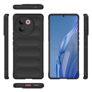 Imagem de Elubugod Capa compatível com Vivo V30e 5G, capa para celular TPU macia compatível com Vivo V30e 5G V2340 V2339 capa preta