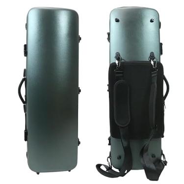 Imagem de Vetimobato Estojo de violino de 4/4 tamanho completo de fibra de carbono, caixa de violino oblonga, antiarranhões, bolsa de música removível e 2 alças ajustáveis, estojo de viagem leve