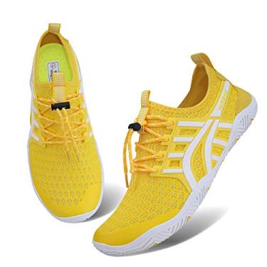 Imagem de Tênis masculino feminino para esportes aquáticos, sem cadarço, secagem rápida, para piscina, praia, surf, caminhada, parque aquático, 6.5 Women/5 Men