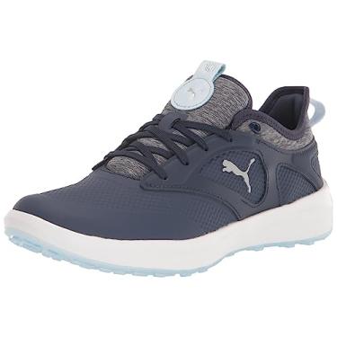 Imagem de PUMA Tênis de golfe feminino Ignite Malibu WMNS, Puma Azul-marinho-gelado, branco puma, 39