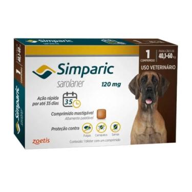Imagem de Antipulgas e Carrapaticida Para Cães Simparic Tamanhos (120mg)