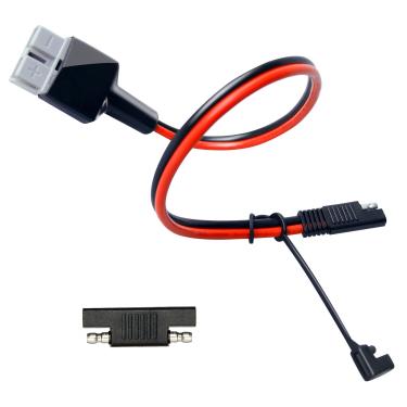 Imagem de JacEnergy Conector Anderson 10AWG para cabo de extensão SAE com adaptador reverso de polaridade SAE: para painel solar, gerador solar, estação de energia portátil