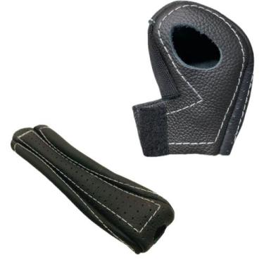 Imagem de Capas em couro manopla câmbio automático e freio de mão Soul Ex 2011 2