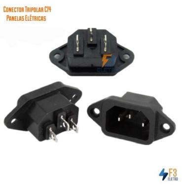 Imagem de Conector Tomada 3 Pinos Para Panelas Elétricas de Arroz e Pressão NKS 