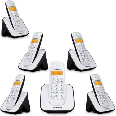 Imagem de Telefone Sem Fio 5 Ramal Adicional ID Bina TS 3110 Intelbras