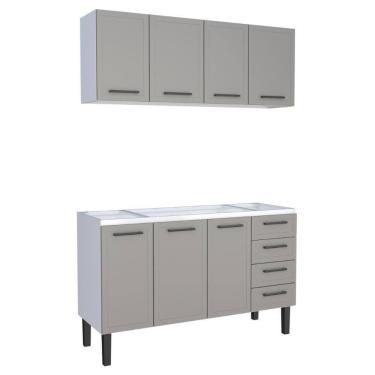 Imagem de Jogo De Balcão De Armário Suspenso Anori Cinza